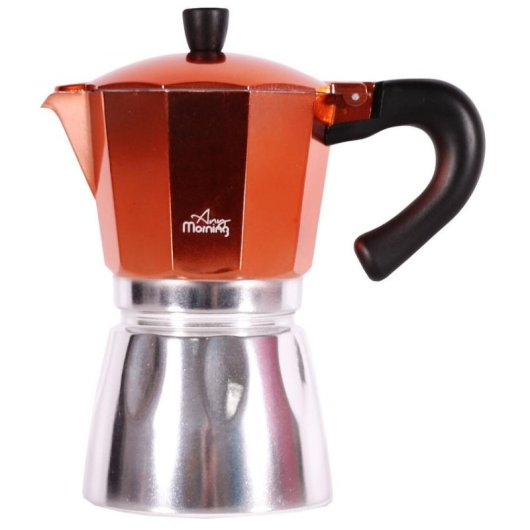 Cafetière italienne Any Morning HES-6 240 ml 6 Tasses Aluminium Rouge