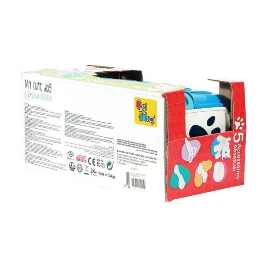 Peluche Ogi Mogi My Cute Dog Bleu avec accessoires