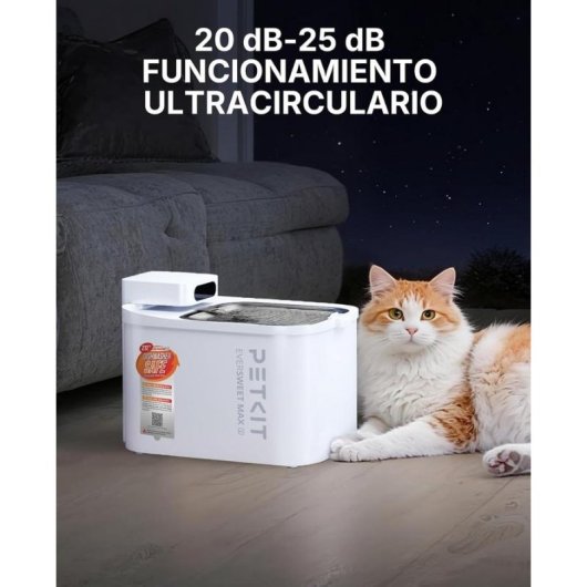 Fonte para gatos PETKIT EVERSWEET MAX 2 sem fios 3 L