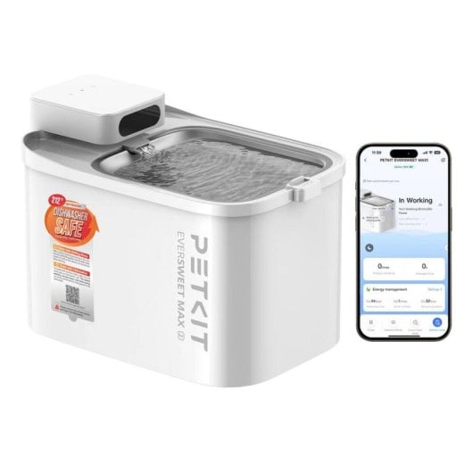 Bebedero automático para mascotas Petkit Eversweet Max2 3L ABS Blanco Interior