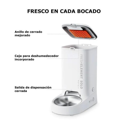 Comedouro automático Petkit 3 L com controlo por app e 10 refeições programáveis