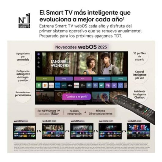 TV LG OLED evo AI OLED83C5ELA 83" 4K UltraHD 144Hz Smart TV WebOS HDR10 Dolby Vision Atmos