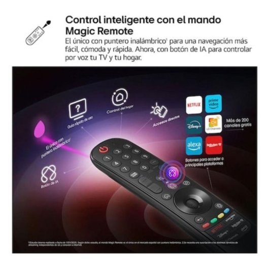 TV LG OLED evo AI OLED83C5ELA 83" 4K UltraHD 144Hz Smart TV WebOS HDR10 Dolby Vision Atmos