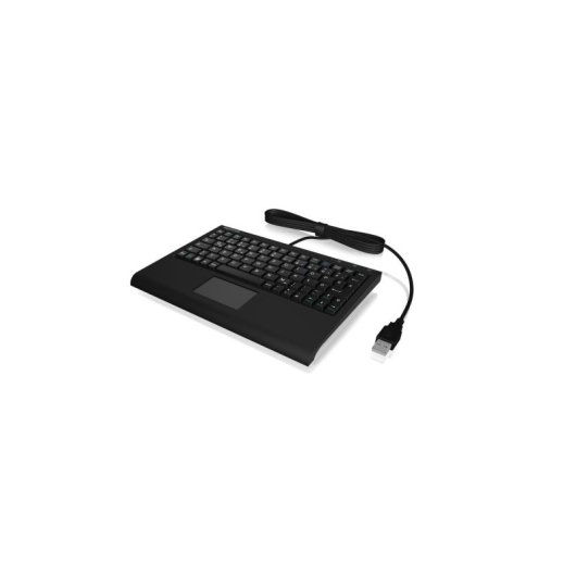 Teclado KeySonic ACK-3410 mini de membrana con touchpad y reposamuñecas