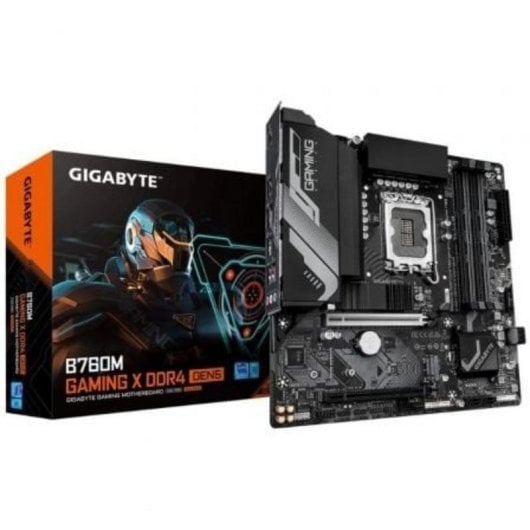 Placa Base GIGABYTE B760M GAMING X Intel B760 LGA1700 DDR4 Micro ATX PCIe 5.0 2.5GbE M.2 RGB