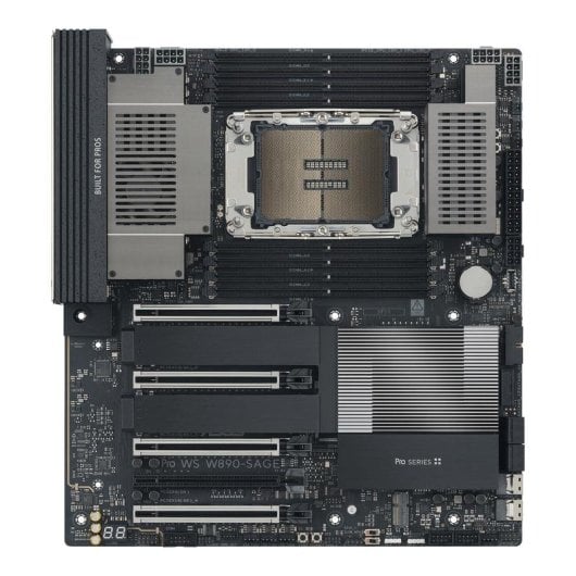 Carte mère ASUS PRO WS W890-SAGE Intel W890 LGA 4710-2 DDR5 CEB USB4 10GbE PCIe 5.0 ECC RAID RGB