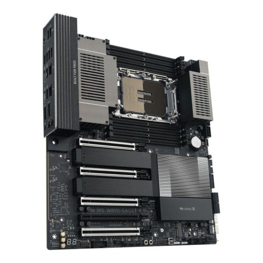 Carte mère ASUS PRO WS W890-SAGE Intel W890 LGA 4710-2 DDR5 CEB USB4 10GbE PCIe 5.0 ECC RAID RGB