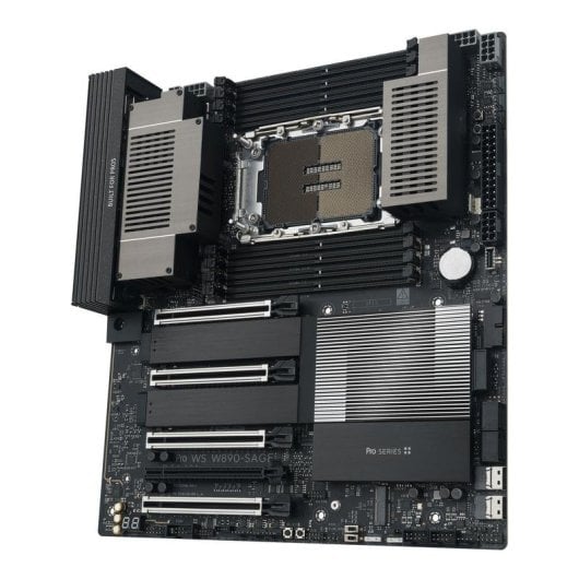 Carte mère ASUS PRO WS W890-SAGE Intel W890 LGA 4710-2 DDR5 CEB USB4 10GbE PCIe 5.0 ECC RAID RGB