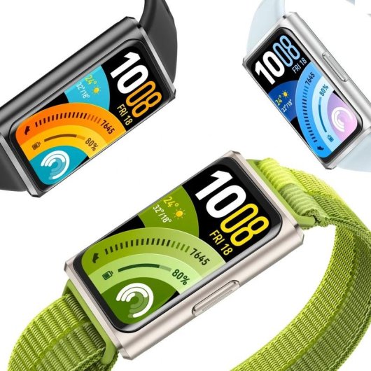 Pulsera de Actividad Huawei Band 11 Pro Bluetooth AMOLED Azul 14 días monitor de salud y deporte