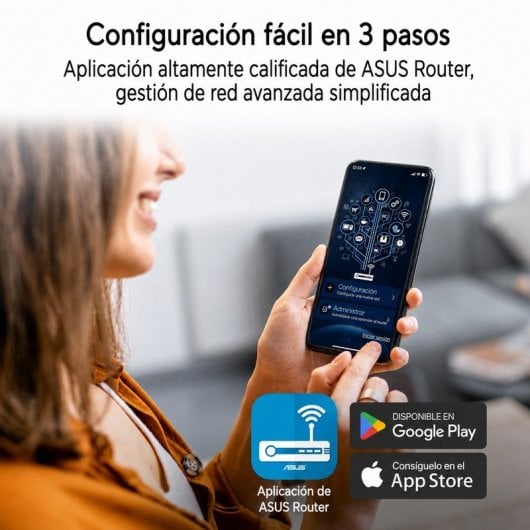 Router ASUS RT-BE90U WiFi 7 Tri-Bande 9400 Mbps AiMesh VPN
