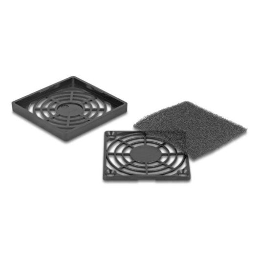 Grille de ventilateur Delock 67310 avec filtre amovible ABS 60 mm Noir