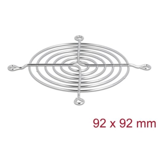 Rejilla metálica Delock 67307 para ventilador 92 mm protección avanzada
