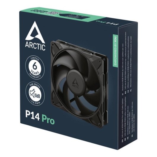 Raffreddamento Aria Arctic 140mm P14 Pro PWM Alta Pressione Statica Nero