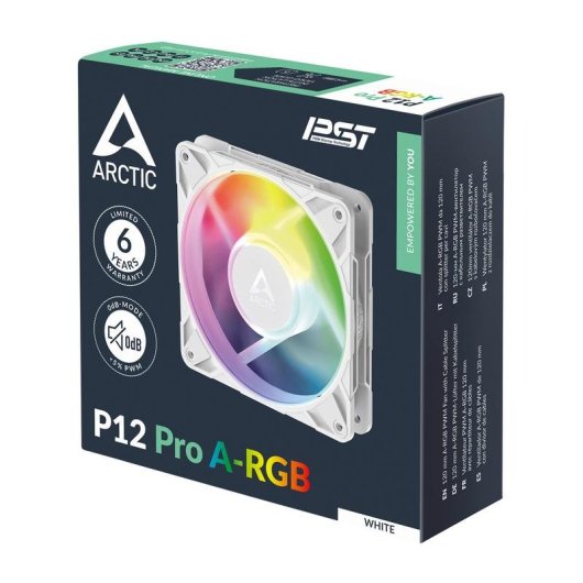 Raffreddamento Aria Arctic 120mm Freezer P12 Pro A-RGB PWM LED RGB Bianco