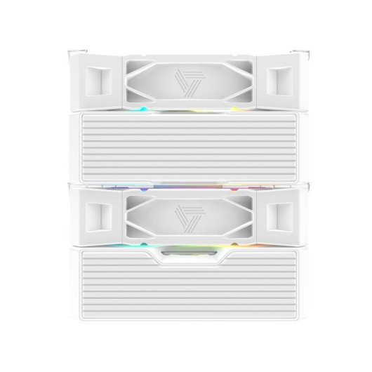 Refrigeracao Ar Montech Socket AM4 AM5 LGA1700 120mm NX600 ARGB Duplo Ventilador LED RGB