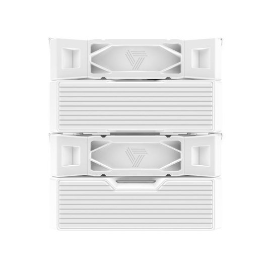 Refrigeração Ar Montech Socket LGA1700 AM5 120mm NX600 Branco Dual Tower PWM