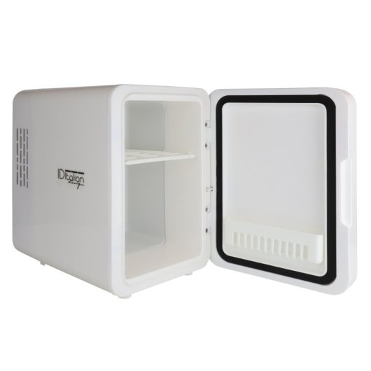 Frigorífico Cosmético Portátil 6L Espelho LED Termoelétrico 3C-65C Frio Quente