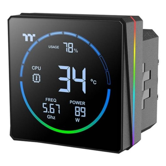 Refrigeracao Liquida Thermaltake TH240-S V3 ARGB 240mm 2 Ventiladores LCD