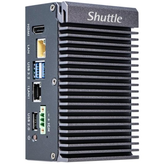 Barebone Shuttle Edge PC SPCEL03 Intel Atom x6413E 32GB RAM SSD M.2 2x LAN VESA