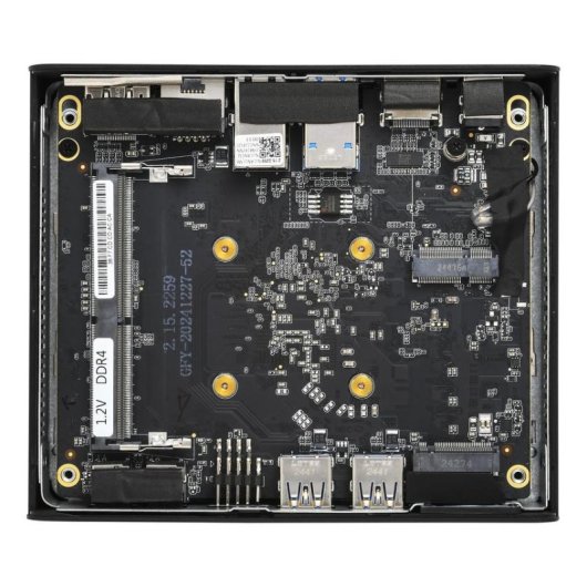 Barebone Shuttle NE10N Intel N100 16GB RAM SSD M.2 Passivkühlung VESA