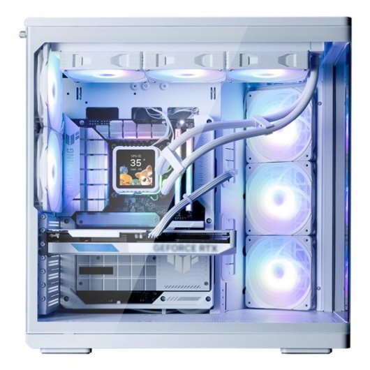 Torre ATX Zalman P60 White ARGB 5 ventole vetro temperato USB-C