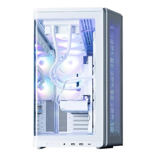 Torre ATX Zalman P60 White ARGB 5 ventole vetro temperato USB-C