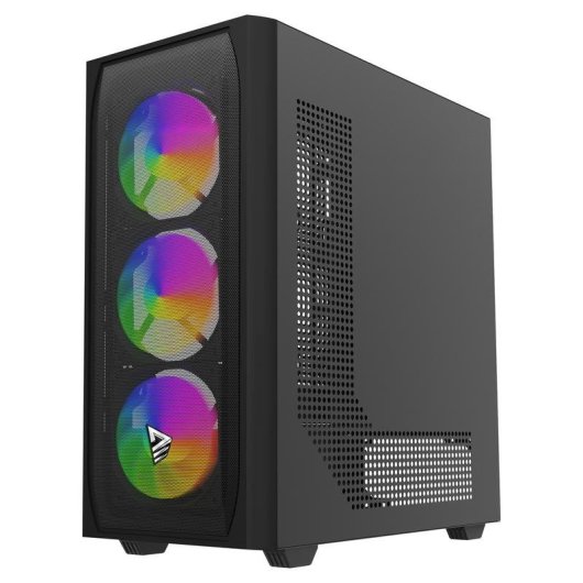Torre ATX Savio Noctis Flow RGB vetro temperato 3x120 mm RGB nero