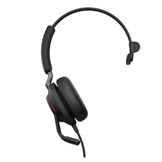 Auriculares Jabra Evolve2 40 SE con cable USB-C/A para oficina y call center con reducción de ruido pasiva negros