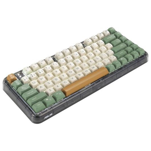 Teclado ASUS Jelly75 KD201 mecánico 75% inalámbrico y alámbrico RGB multicolor