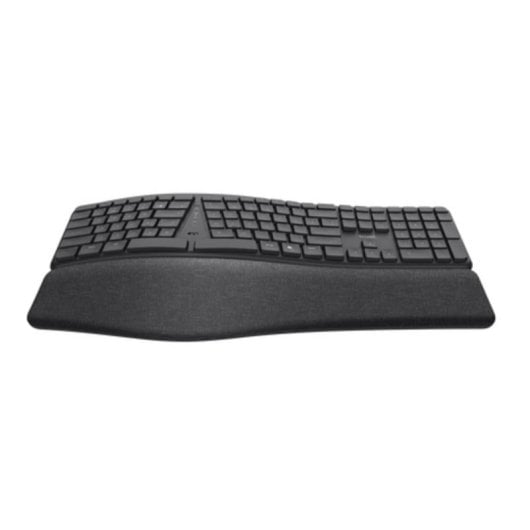 Clavier Trust Keyra sans fil ergonomique AZERTY multidispositif à membrane