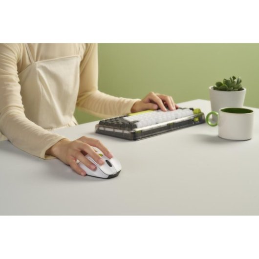 Ratón ASUS MD105 sans fil RF Bluetooth 2400DPI blanc vert ergonomique