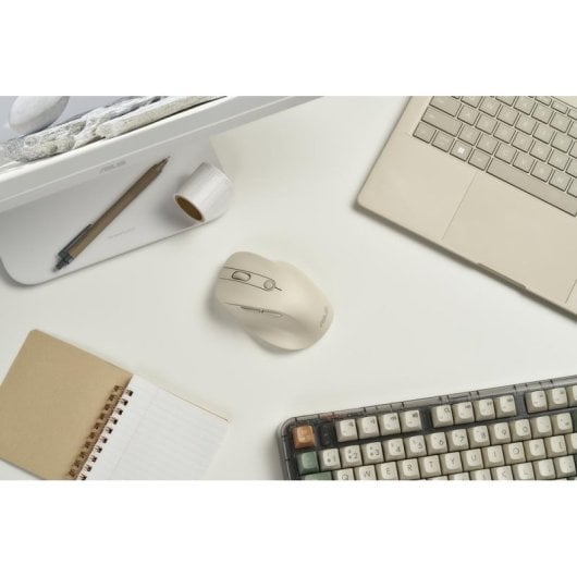 Ratón ASUS MD105 Sans Fil RF Bluetooth 2400DPI Beige Ergonomique