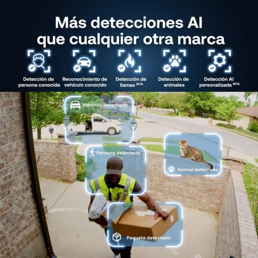 Caméra de surveillance Arlo Essential 3 2K Vision Nocturne Intérieur et Extérieur Audio Bidirectionnel