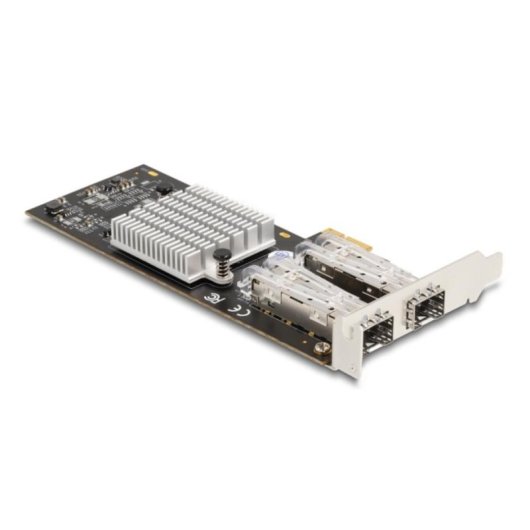 Tarjeta de Red Delock 88336 PCI Express x1 2x SFP 1 Gbps Intel I350 VLAN Jumbo Frames