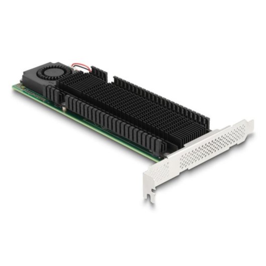 Adaptateur PCIe Delock 90123 2x M.2 NVMe RAID Refroidissement Actif