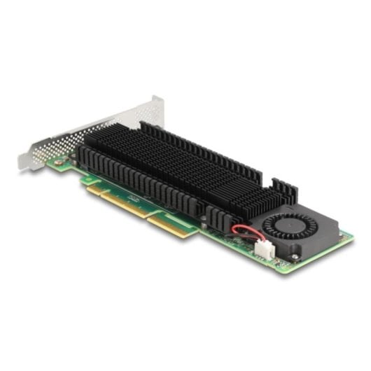 Adaptateur PCIe Delock 90123 2x M.2 NVMe RAID Refroidissement Actif