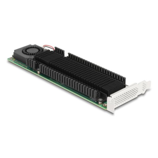 Adaptateur PCIe Delock 90123 2x M.2 NVMe RAID Refroidissement Actif