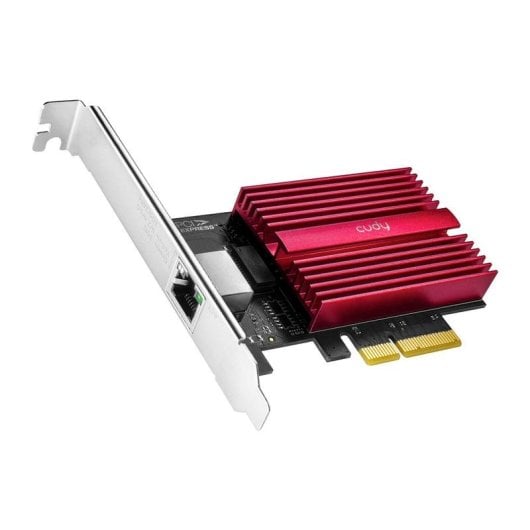 Tarjeta de Red Cudy PE10G PCI Express 10 GbE RJ45 Câble et Supports