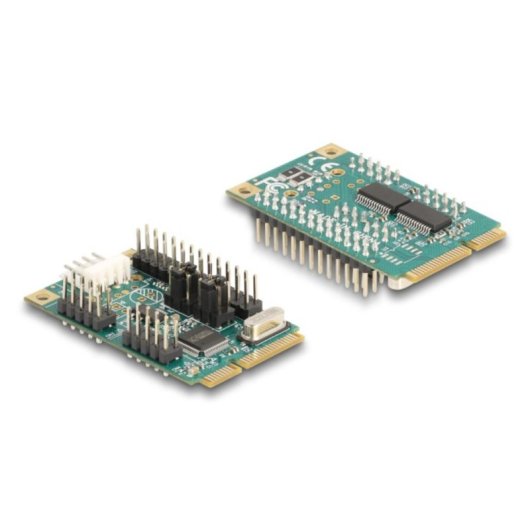 Adaptateur Delock 95277 Mini PCI Express 2x RS-232 1x Parallèle