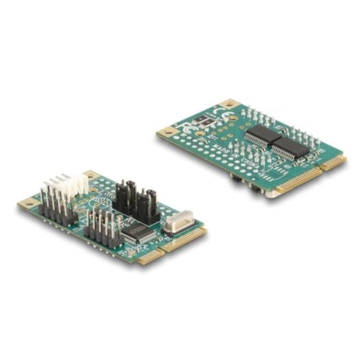 Carte d interface Delock 95276 Mini PCIe 2x RS 232 alimentation sélectionnable