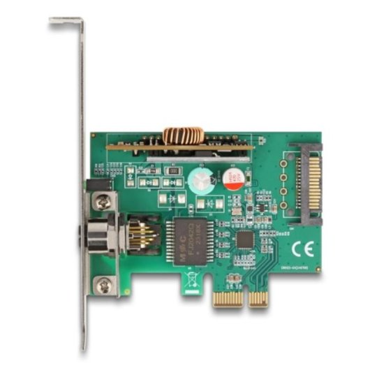 Tarjeta de Red Delock 90760 PCI Express 2.5GbE PoE+ Industrial Full Duplex