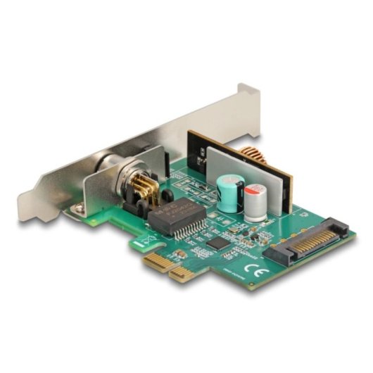 Tarjeta de Red Delock 90760 PCI Express 2.5GbE PoE+ Industrial Full Duplex