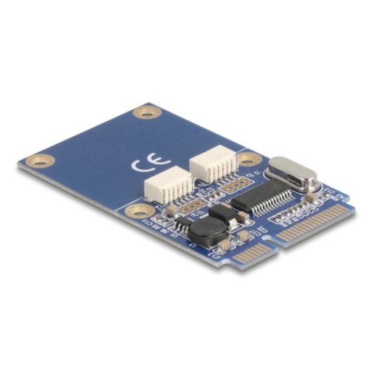 Adaptateur Delock 64346 Mini PCI Express 2x USB 2.0 Full Profile