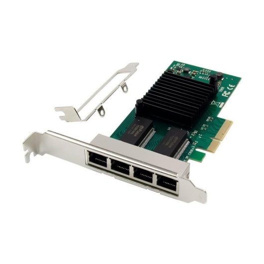 Tarjeta de Red MicroConnect MC-PCIEX4-I350-T4 PCI Express 1 GbE 4 Ports Low Profile