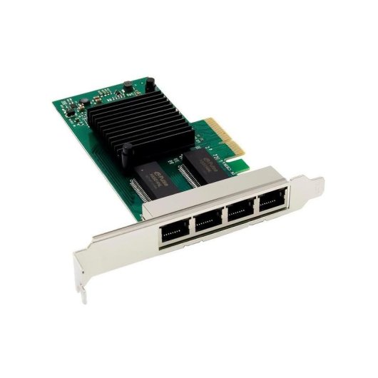 Tarjeta de Red MicroConnect MC-PCIEX4-I350-T4 PCI Express 1 GbE 4 Ports Low Profile