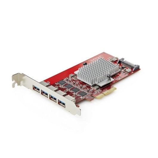 Tarjeta de Red StarTech P10Q4A-USB-CARD PCIe USB 3.2 Gen 2 10 Gbps 4 Ports