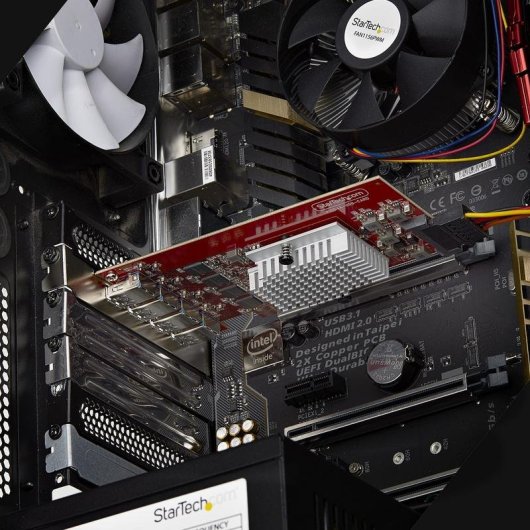 Tarjeta de Red StarTech P10Q4A-USB-CARD PCIe USB 3.2 Gen 2 10 Gbps 4 Ports