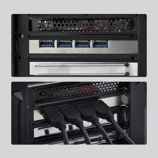 Tarjeta de Red StarTech P10Q4A-USB-CARD PCIe USB 3.2 Gen 2 10 Gbps 4 Ports