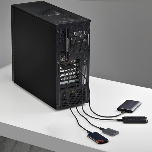 Tarjeta de Red StarTech P10Q4A-USB-CARD PCIe USB 3.2 Gen 2 10 Gbps 4 Ports