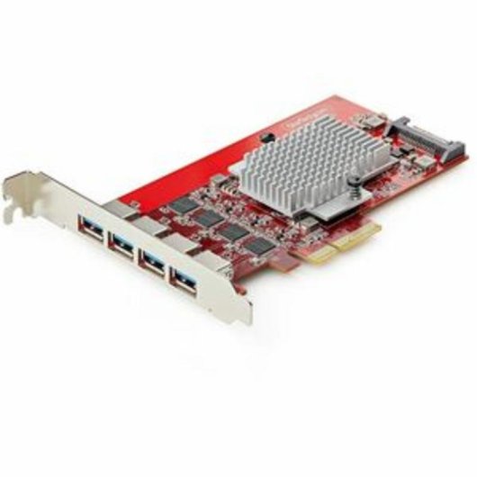 Tarjeta de Red StarTech P10Q4A-USB-CARD PCIe USB 3.2 Gen 2 10 Gbps 4 Ports